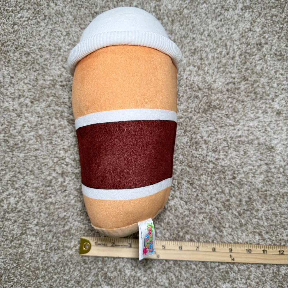 Linzy Toys Smoochy‎ Pals Coffee Cup Plush 12 Inch Squishy Latte Stuffed Animal